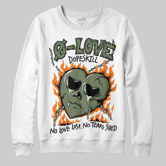 Jordan 4 Retro OG SP Undefeated (2025) DopeSkill Sweatshirt Crying Heart Graphic Streetwear - White