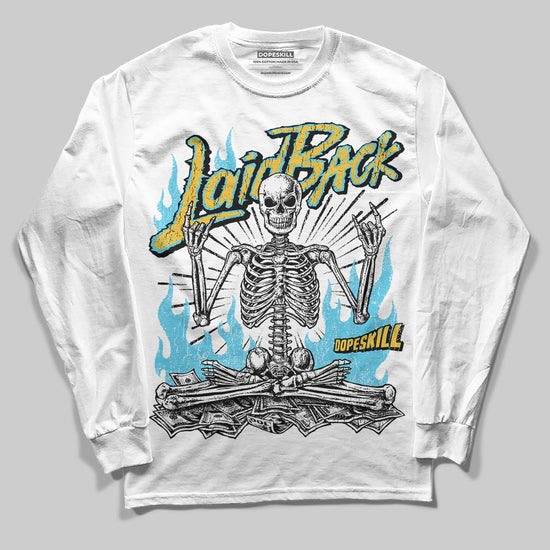 Jordan 11 Retro Gamma Blue (2025) DopeSkill Long Sleeve T-Shirt Laid Back Graphic Streetwear - White