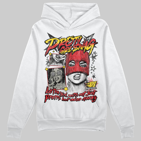 Jordan 3 “Fire Red” DopeSkill Hoodie Sweatshirt Pretty Girl Swag Graphic Streetwear - White