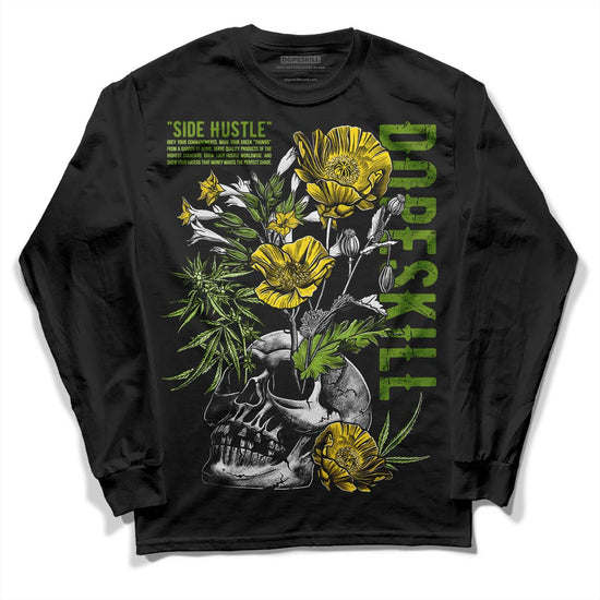 Dunk Low 'Chlorophyll' DopeSkill Long Sleeve T-Shirt Side Hustle Graphic Streetwear - Black