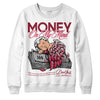 Jordan 1 Retro High '85 OG Metallic Burgundy DopeSkill Sweatshirt MOMM Graphic Streetwear - White