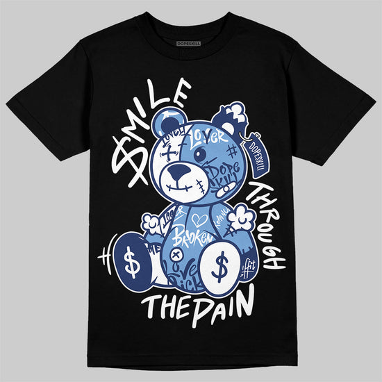 Jordan 1 High OG "Midnight Navy" DopeSkill T-Shirt Smile Through The Pain Graphic Streetwear - Black