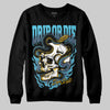 Jordan 11 Retro Gamma Blue (2025) DopeSkill Sweatshirt Drip or Die Graphic Streetwear - Black