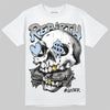 Jordan 5 "White Metallic" DopeSkill T-Shirt Rebirth Graphic Streetwear - White 