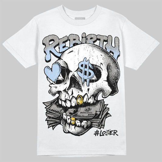 Jordan 5 "White Metallic" DopeSkill T-Shirt Rebirth Graphic Streetwear - White 