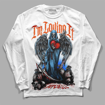 Dunk Low Futura University Blue DopeSkill Long Sleeve T-Shirt New I'm Loving It Graphic Streetwear - White