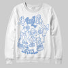 Jordan 4 WMNS 'Forget Me Not' DopeSkill Sweatshirt Real Y2K Players Graphic Streetwear - White