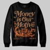 Adidas Samba OG Leopard Pack Preloved Red DopeSkill Sweatshirt Money Is Our Motive Typo Graphic Streetwear - Black