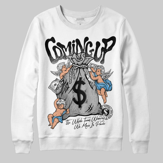 Jordan 10 OG “Steel” DopeSkill Sweatshirt Money Bag Coming Up Graphic Streetwear - White