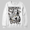 Jordan 4 Retro Cave Stone DopeSkill Sweatshirt Stay It Busy Graphic Streetwear - White 