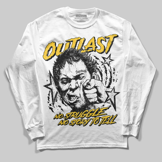 Yellow Sneakers DopeSkill Long Sleeve T-Shirt Outlast Graphic Streetwear - White