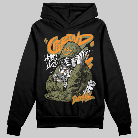 Olive Sneakers DopeSkill Hoodie Grind Pray Graphic Streetwear - Black