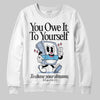 Jordan 3 GS “Cobalt Bliss” DopeSkill Sweatshirt Owe It To Yourself Graphic Streetwear - White