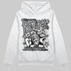 Jordan 5 Retro Wolf Grey (2026) DopeSkill Hoodie Sweatshirt Distorted Realms Graphic Streetwear - White