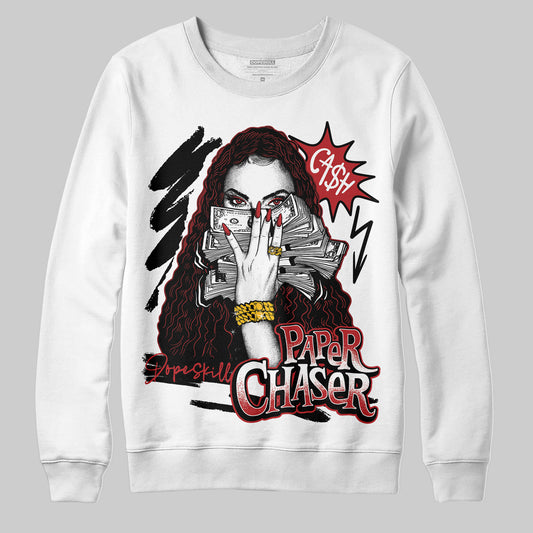 Jordan 12 Retro Flu Game (2025) DopeSkill Sweatshirt NPC Graphic Streetwear - White