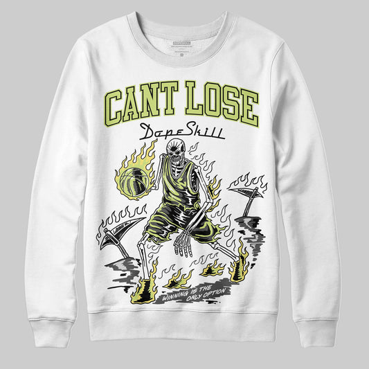 Jordan 4 GS “Light Lemon Twist” DopeSkill Sweatshirt Cant Lose Graphic Streetwear - White 