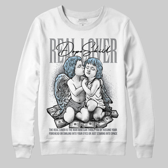 Jordan 5 Retro Wolf Grey (2026) DopeSkill Sweatshirt Real Lover Graphic Streetwear - White