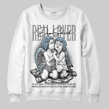 Jordan 5 Retro Wolf Grey (2026) DopeSkill Sweatshirt Real Lover Graphic Streetwear - White