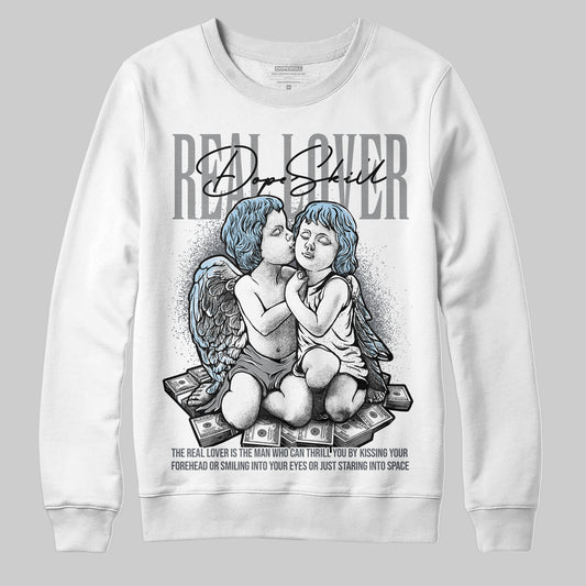 Jordan 5 Retro Wolf Grey (2026) DopeSkill Sweatshirt Real Lover Graphic Streetwear - White