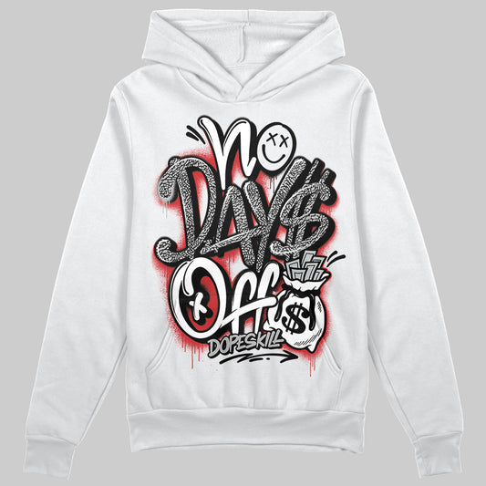 Jordan 3 OG “Black Cement” DopeSkill Hoodie Sweatshirt No Days Off Graphic Streetwear - White