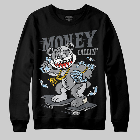 Jordan 5 Retro Wolf Grey (2026) DopeSkill Sweatshirt Money Callin' Graphic Streetwear - Black