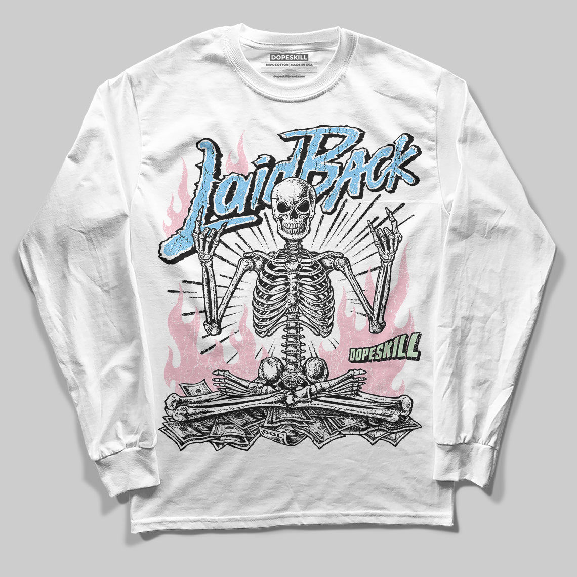 Jordan 4 Retro Valentine's Day (2026) (GS) DopeSkill Long Sleeve T-Shirt Laid Back Graphic Streetwear - White 