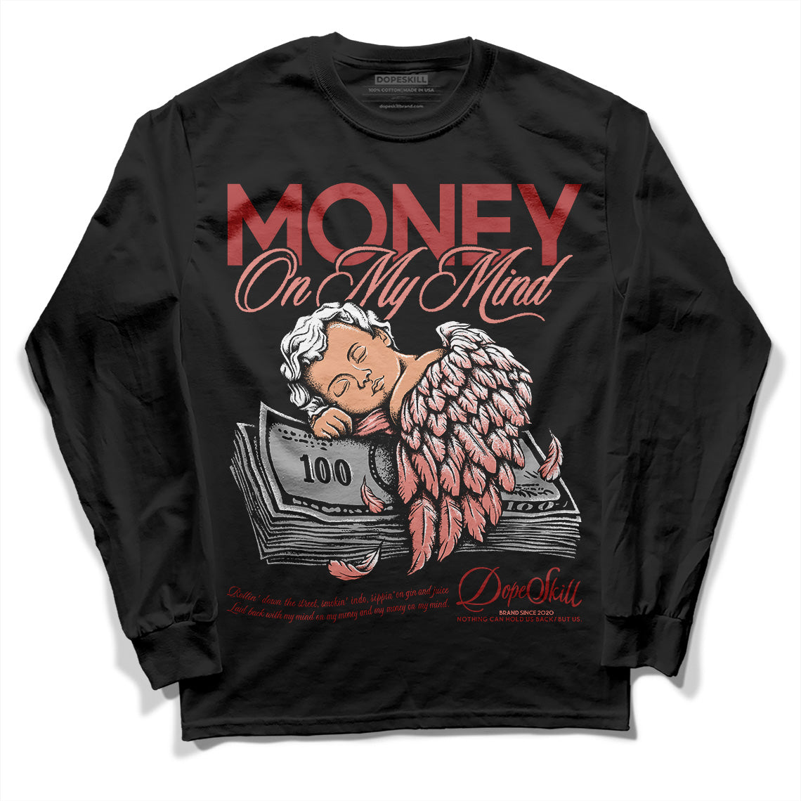 Jordan 13 “Dune Red” DopeSkill Long Sleeve T-Shirt MOMM Graphic Streetwear - Black