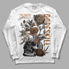 Jordan 3 Retro Palomino DopeSkill Long Sleeve T-Shirt Side Hustle Graphic Streetwear - White