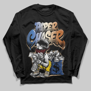 Jordan 17 Retro Low SP Infinite Archives DopeSkill Long Sleeve T-Shirt Paper Chaser Boy Graphic Streetwear - black