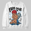 Jordan 3 Retro OG Rare Air DopeSkill Sweatshirt False Love Graphic Streetwear - White