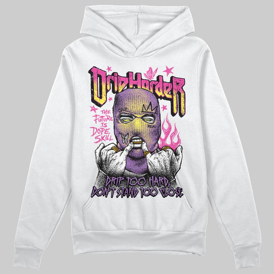 PURPLE Sneakers DopeSkill Hoodie Sweatshirt Drip Harder Graphic Streetwear - White