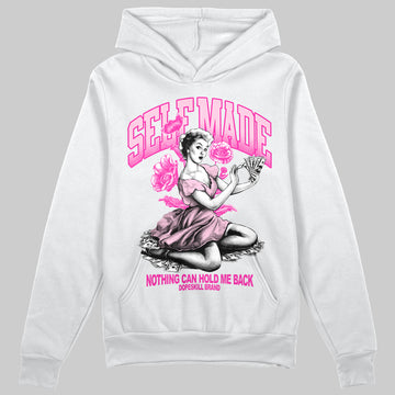 Pink Sneakers DopeSkill Hoodie Self Made Graphic Streetwear - White 