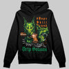 Green Sneakers DopeSkill Hoodie Grind Pray Graphic Streetwear - Black