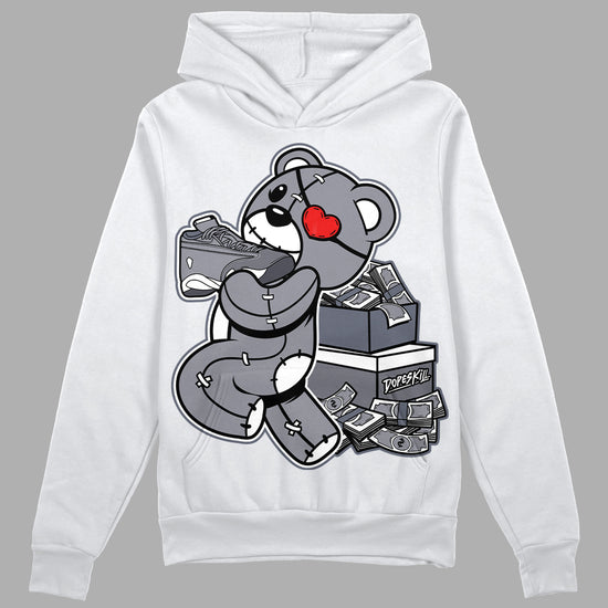 Jordan 14 Retro 'Stealth' DopeSkill Hoodie Sweatshirt Bear Steals Sneaker Graphic Streetwear - White