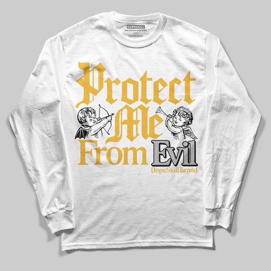 Jordan 5 'Tokyo' DopeSkill Long Sleeve T-Shirt Protect Me From Evil Graphic Streetwear - White