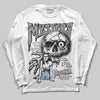 Jordan 5 Retro Wolf Grey (2026) DopeSkill Long Sleeve T-Shirt Mystery Ghostly Grasp Graphic Streetwear - White