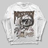 A Ma Maniére x Air Jordan 4 “Dark Mocha” DopeSkill Long Sleeve T-Shirt Mystery Ghostly Grasp Graphic Streetwear - White