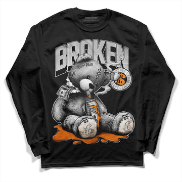 Dunk Low Cool Grey DopeSkill Long Sleeve T-Shirt Sick Bear Graphic Streetwear - Black