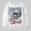 Jordan 3 GS “Cobalt Bliss” DopeSkill Sweatshirt Mystery Ghostly Grasp Graphic Streetwear - White