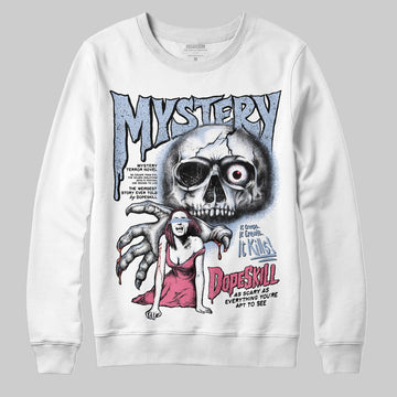 Jordan 3 GS “Cobalt Bliss” DopeSkill Sweatshirt Mystery Ghostly Grasp Graphic Streetwear - White