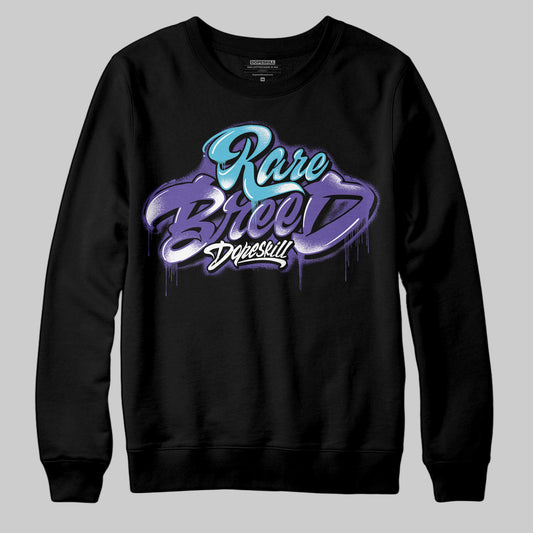 Jordan 8 Retro 'Aqua' 2025 DopeSkill Sweatshirt Rare Breed Type Graphic Streetwear - Black