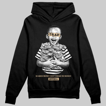 TAN Sneakers DopeSkill Hoodie Scared Money Don't Make No Money Graphic Streetwear - Black