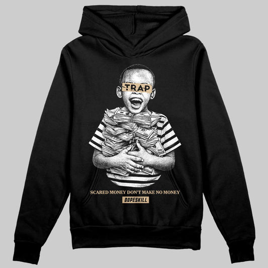 TAN Sneakers DopeSkill Hoodie Scared Money Don't Make No Money Graphic Streetwear - Black