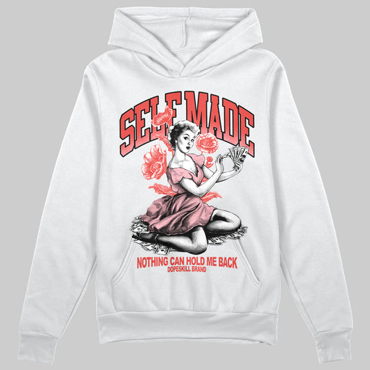Red Sneakers DopeSkill Hoodie Self Made Graphic Streetwear - White