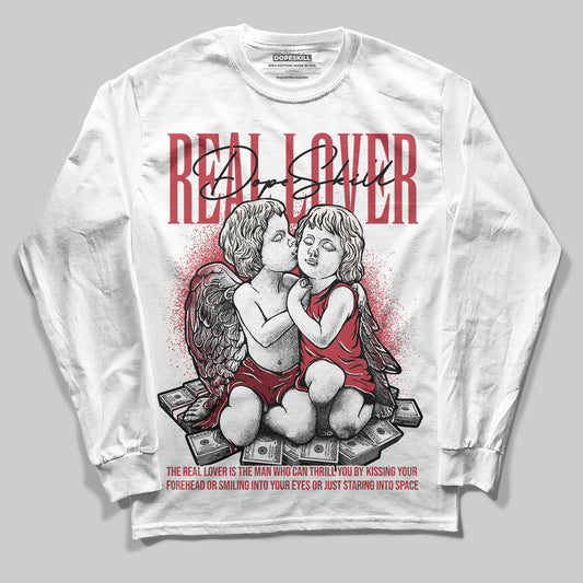 Jordan 4 “Sierra Red" DopeSkill Long Sleeve T-Shirt Real Lover Graphic Streetwear - White