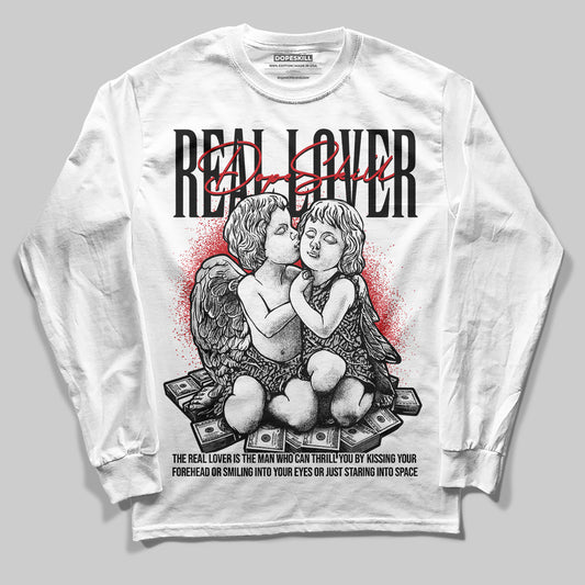 Jordan 3 OG “Black Cement” DopeSkill Long Sleeve T-Shirt Real Lover Graphic Streetwear - White