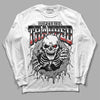 Jordan 14 "Black/White" DopeSkill Long Sleeve T-Shirt Trapped Halloween Graphic Streetwear - White