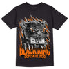 Orange, Black & White Sneakers DopeSkill T-Shirt Black King Graphic Streetwear - black