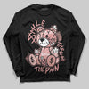 Jordan 40 “Dusty Rose” DopeSkill Long Sleeve T-Shirt Smile Through The Pain Graphic Streetwear - Black