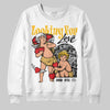 Jordan 12 "Phantom" DopeSkill Sweatshirt Looking For Love Graphic Streetwear - White